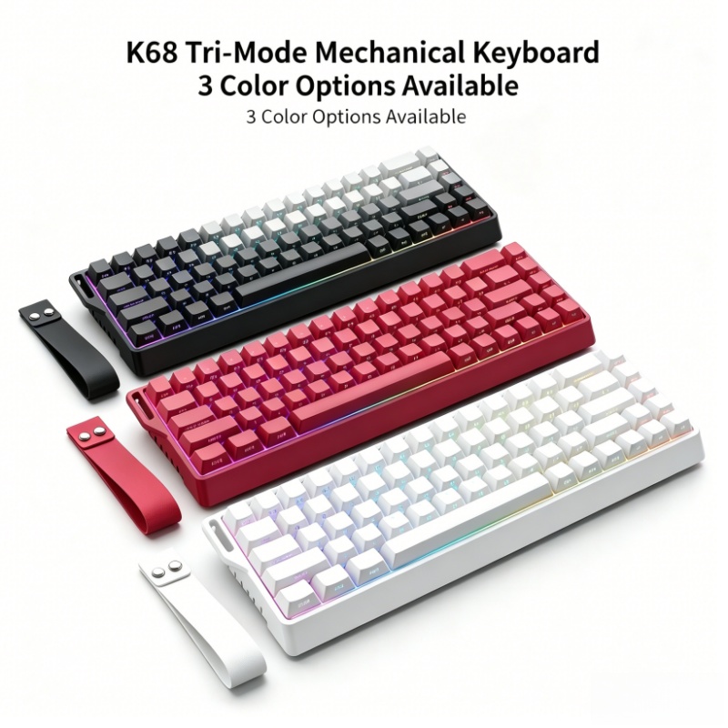 Gaming Keyboard Blue Switches - K68 RGB Backlight Three-Dimensional Keycap PBT