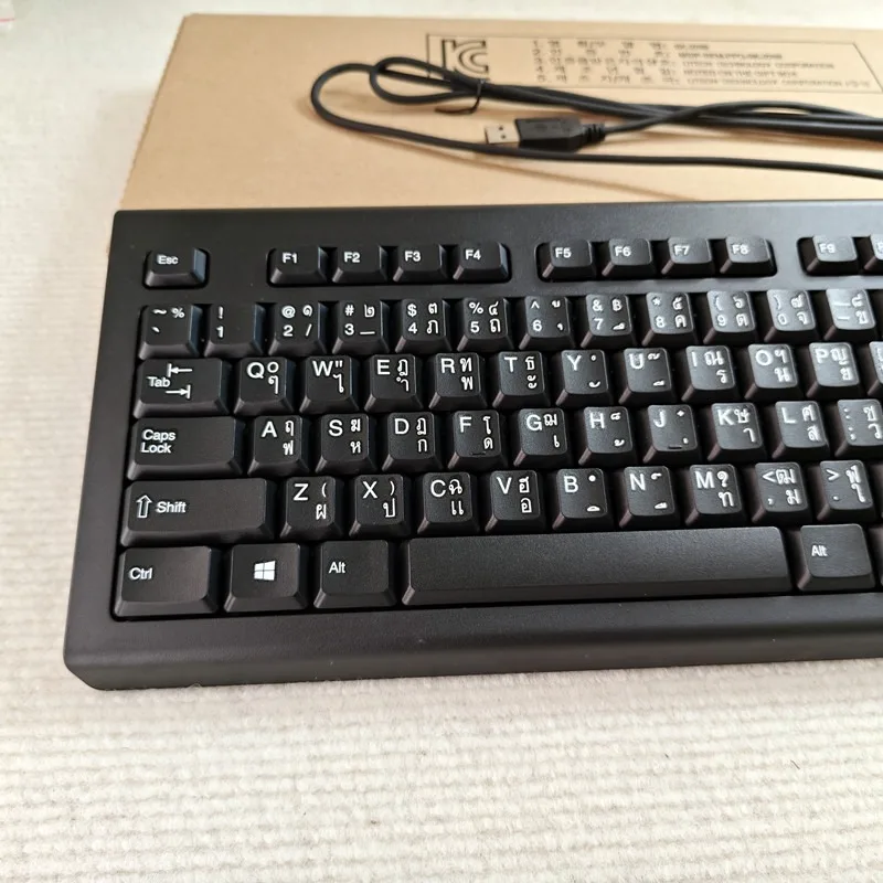 Thai layout USB wired keyboard - огляд і ціна Gaming Keyboard Blue Switches