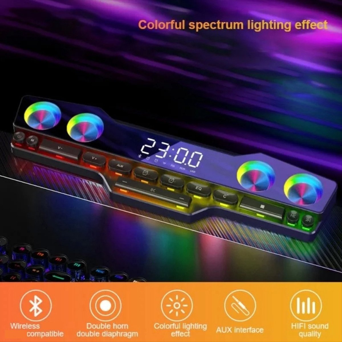 DTC5 V18 Dazzle Colour Speaker - огляд і ціна Gaming Keyboard Bluetooth