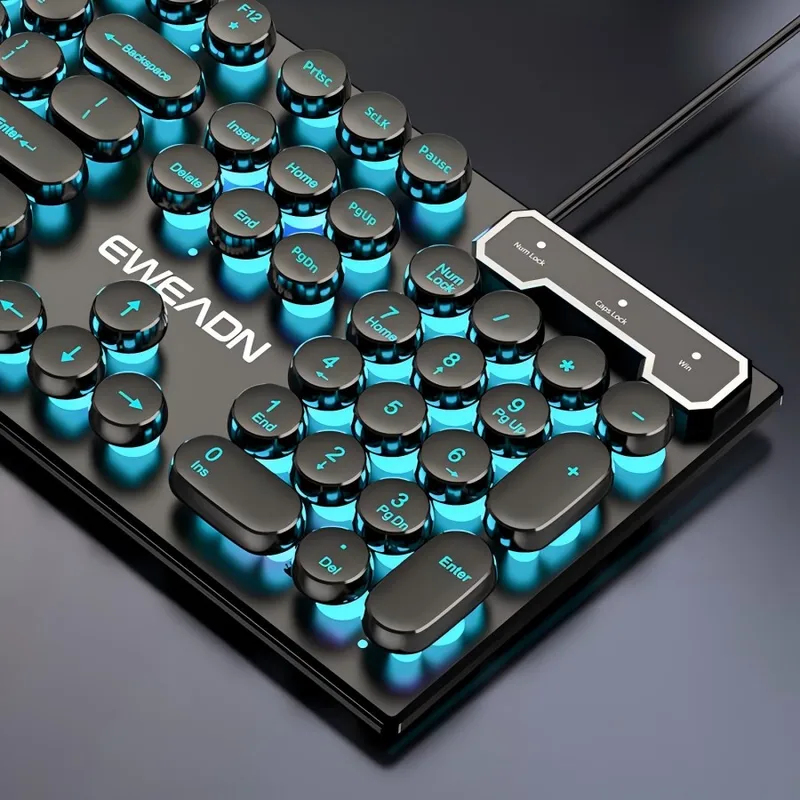 Retro Punk Mechanical Feel Key - огляд і ціна Gaming Keyboard And Mouse