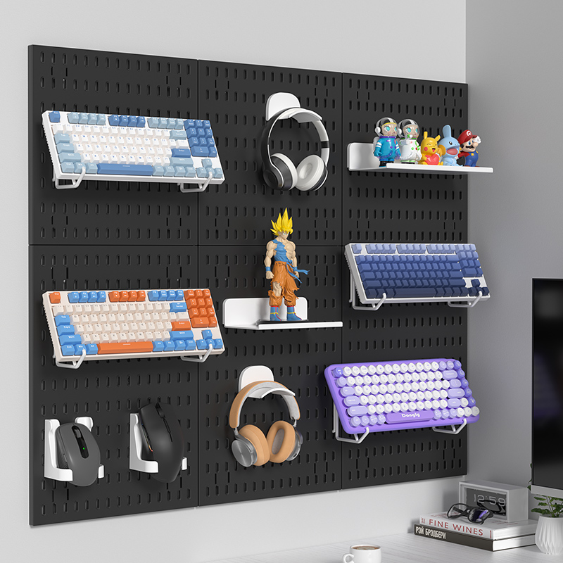 Adhesive Pegboard Shelf for Ga - огляд і ціна Gaming Keyboard And Mouse