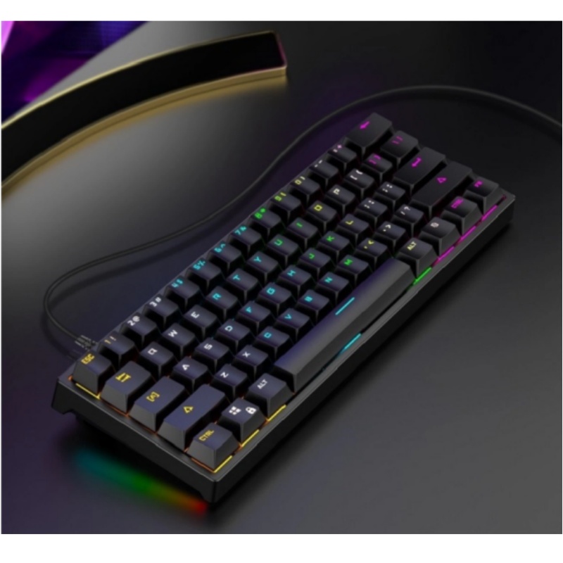 BAJEAL K101 Wired 61-Key Mecha - огляд і ціна Keyboard Gaming Blue Switch