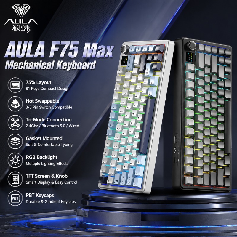 AULA F75 Max Mechanical Keyboa - огляд і ціна Gaming Keyboard Nearby