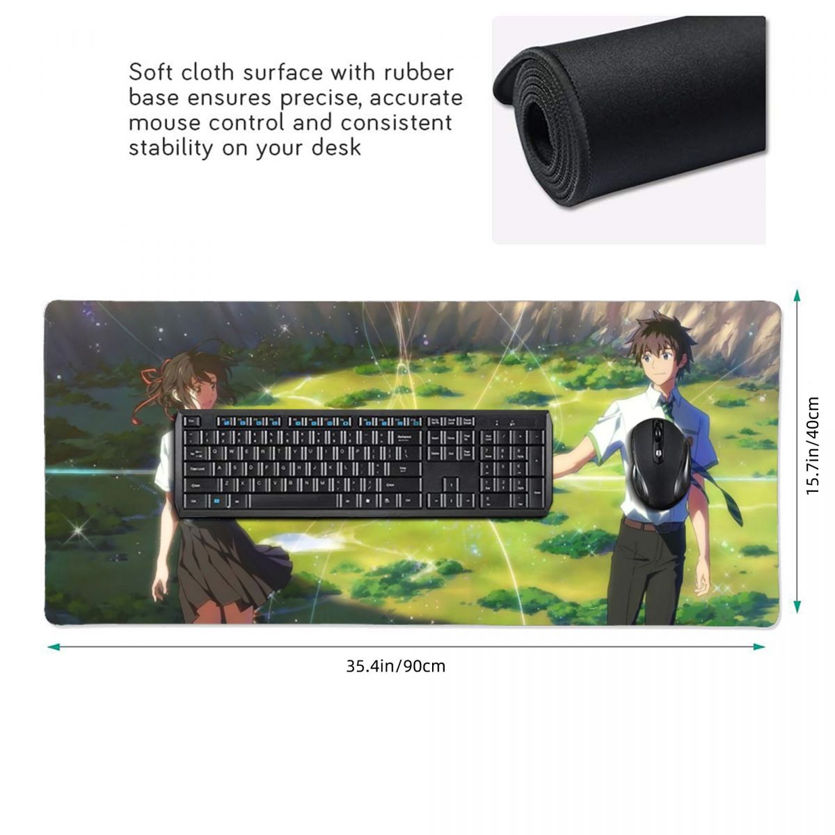 Japanese Anime Your Name Large - огляд і ціна Gaming Keyboard Name