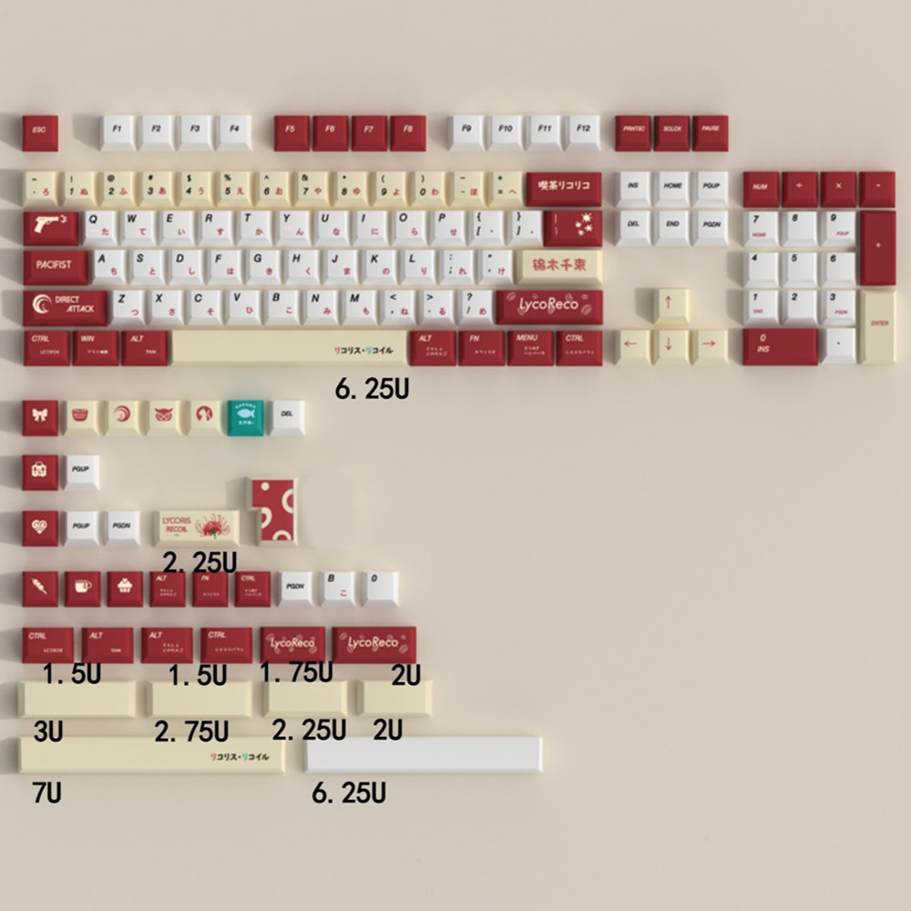Lycoris Recoil Anime PBT Keyca - огляд і ціна Gaming Keyboard Bluetooth